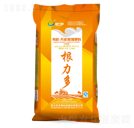 40kg有機(jī)無機(jī)復(fù)混肥-根力多