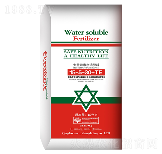 大量元素水溶肥料15-5-30+TE-宏正大肥業(yè)