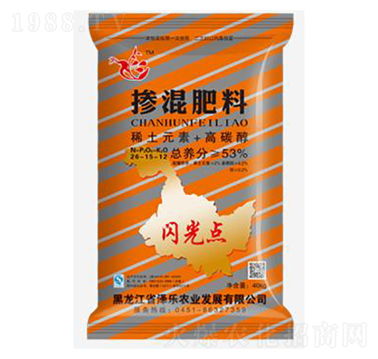 53%免追摻混肥料26-15-12-閃光點-澤樂