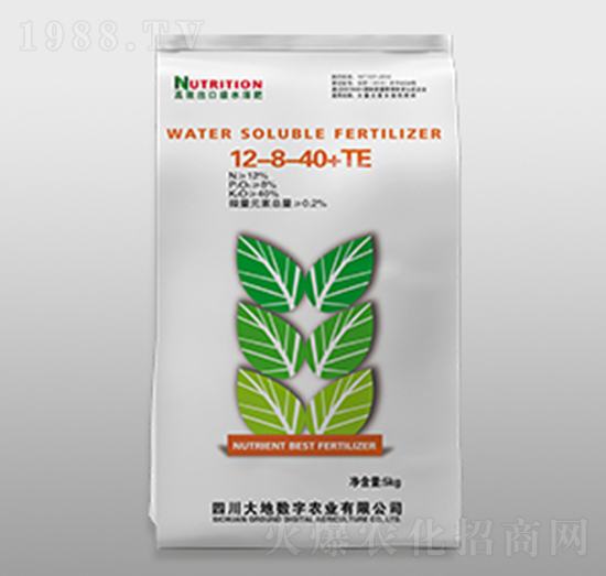 大量元素水溶肥料12-8-40+TE-大數(shù)字農(nóng)業(yè)