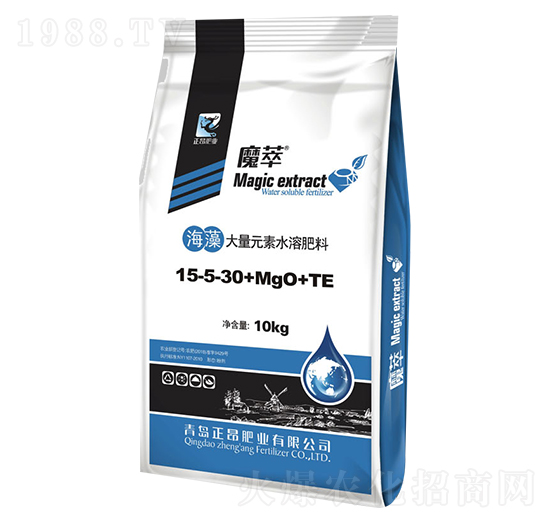 海藻大量元素水溶肥料15-5-30+MgO+TE-魔萃-正昂肥業(yè)