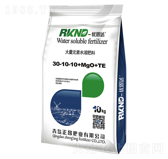 大量元素水溶肥料30-10-10+MgO+TE-正昂肥業(yè)