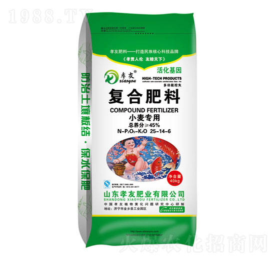 小麥專用復合肥料25-14-6-孝友