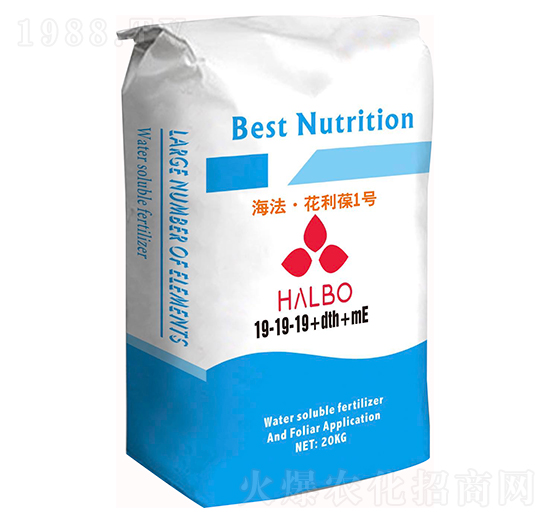 大量元素水溶肥19-19-19+dth+me-艾麗果