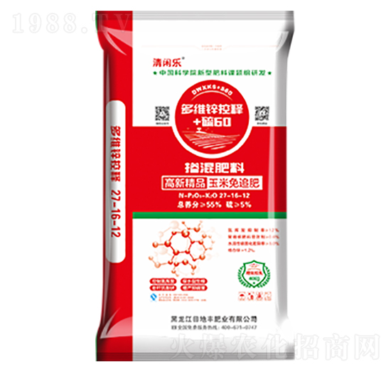 多維鋅控釋+硫60摻混肥料-田地豐肥業(yè)