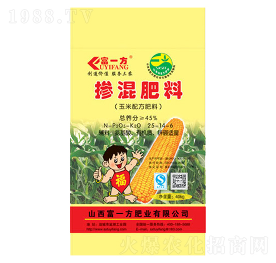 玉米專用摻混肥料25-14-6-富一方
