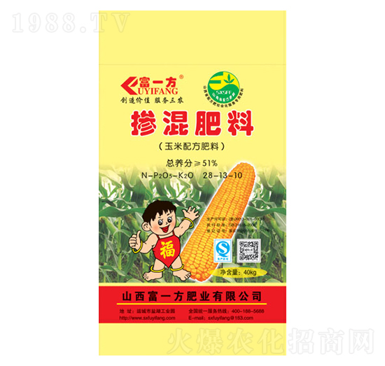 玉米專用摻混肥料28-13-10-富一方