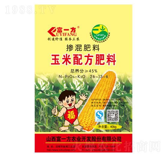 玉米專用摻混肥料26-13-6-富一方