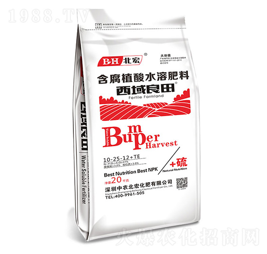 含腐植酸水溶肥料10-25-12+TE-西域良田（紅）-北宏