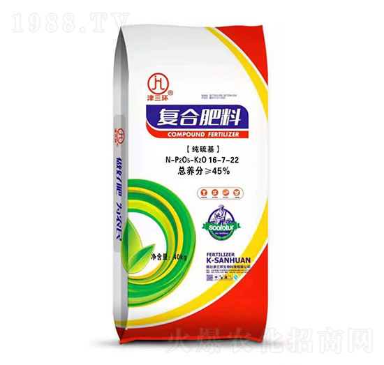 純硫基復(fù)合肥料16-7-22-津三環(huán)