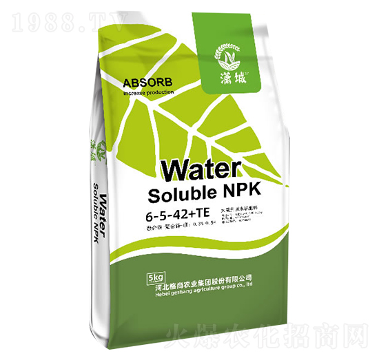 大量元素水溶肥料6-5-42+TE-瀟城-格尚優(yōu)選