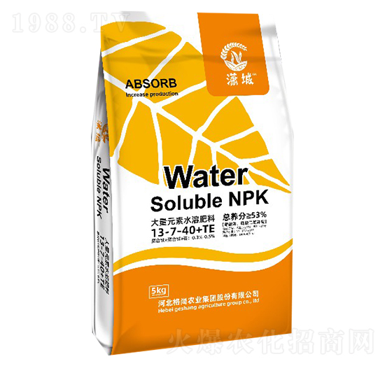 大量元素水溶肥料13-7-40+TE-格尚優(yōu)選