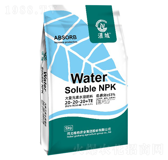 大量元素水溶肥料20-20-20+TE-格尚優(yōu)選