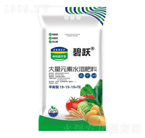 平衡型大量元素水溶肥料19-19-19+TE-碧躍-中科潤爾豐