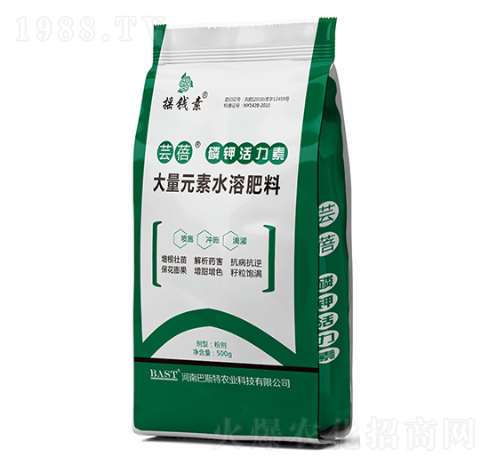 大量元素水溶肥-蕓蓓磷鉀活力素-搖錢素作物