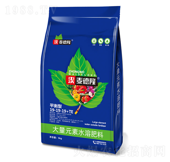 大量元素水溶肥料19-19-19+TE-麥德隆