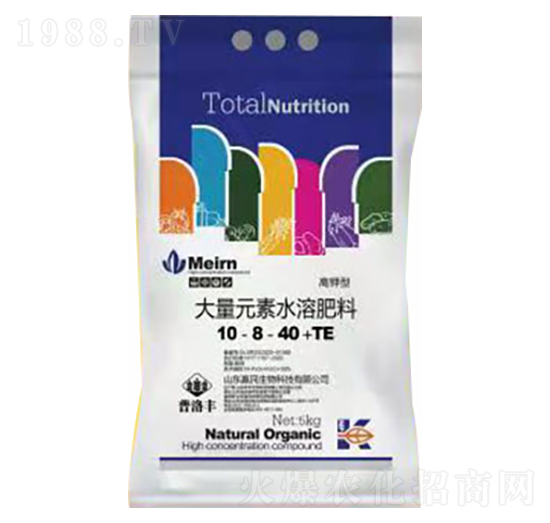 高鉀型大量元素水溶肥料10-8-40+TE-普洛豐-季豐生物