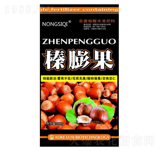 含腐植酸水溶肥料-榛膨果-綠迪生物