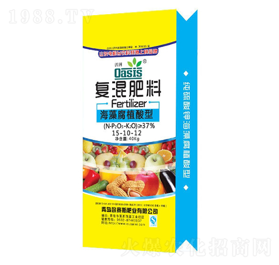 海藻腐植酸型氯基復(fù)混肥15-10-12-歐賽斯