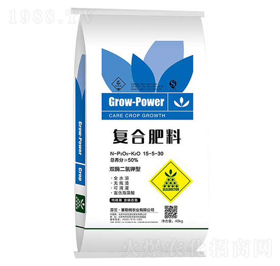 雙酶二氫鉀型復(fù)合肥料15-5-30-五梁紅