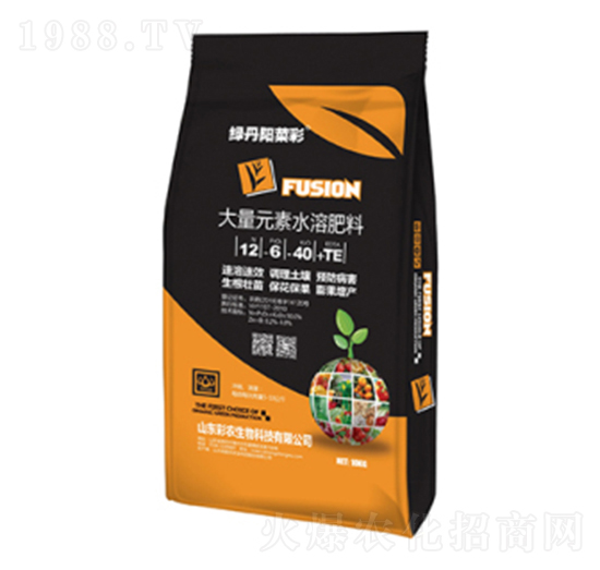 大量元素水溶肥12-6-40+TE-綠丹陽菜彩