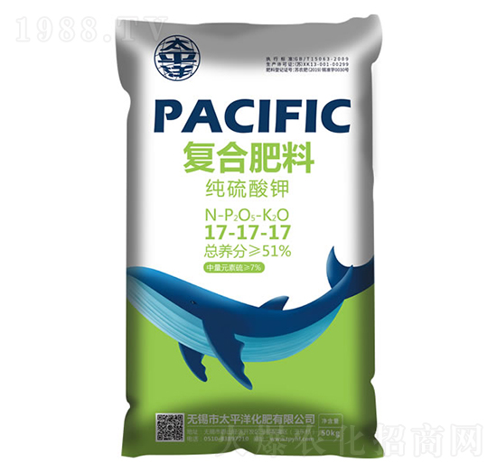 純硫酸鉀復(fù)合肥料17-17-17-太平洋化肥