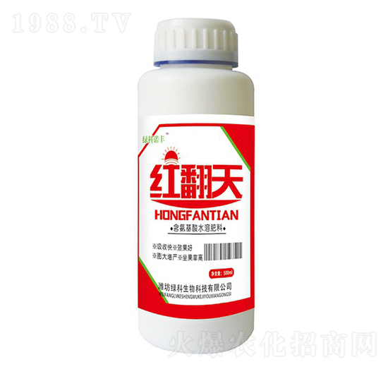 500ml紅翻天含氨基酸水溶肥料-綠科諾豐-綠科生物