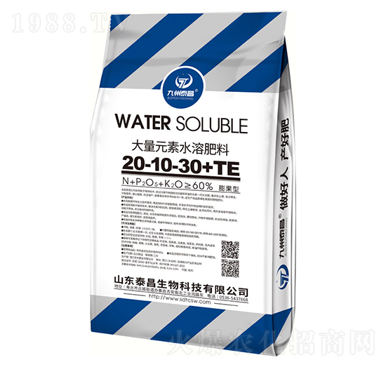 大量元素水溶肥20-10-30+TE-泰昌生物