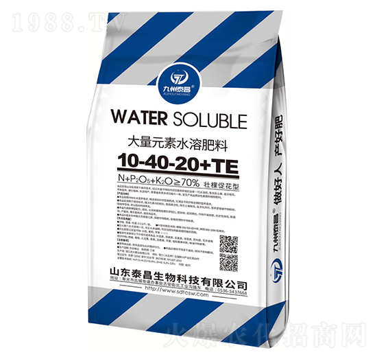 大量元素水溶肥10-40-20+TE-泰昌生物