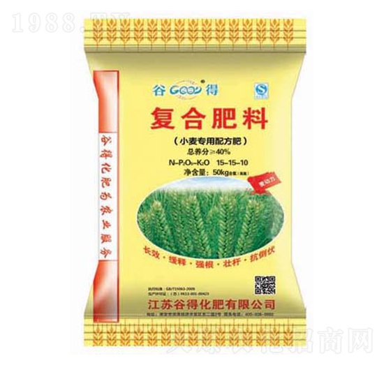 小麥專用配方肥15-15-10-谷得