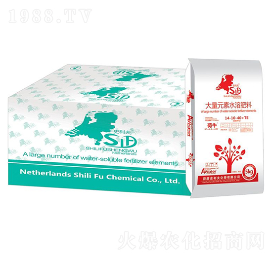 大量元素水溶肥料14-10-40+TE-荷牛-史利夫