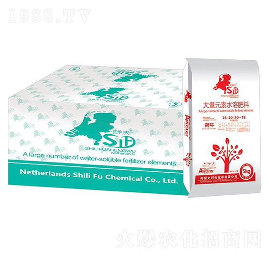 大量元素水溶肥料16-10-30+TE-荷牛-史利夫