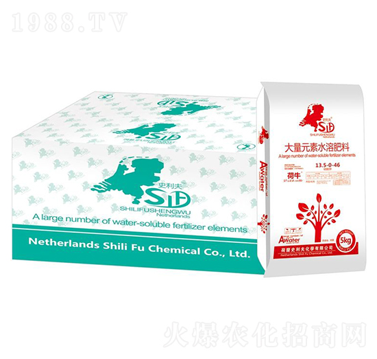 大量元素水溶肥料13.5-0-46+TE-荷牛-史利夫