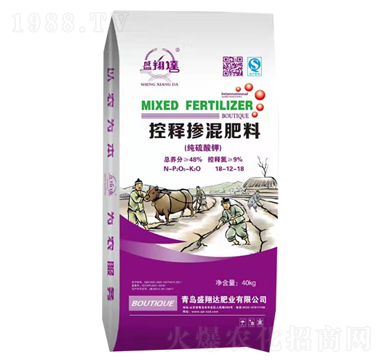 純硫酸鉀控釋摻混肥料18-12-18-盛翔達(dá)