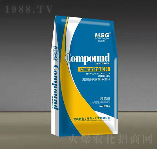 功能性復合肥料17-17-17-美施幫-中瑞聯(lián)合