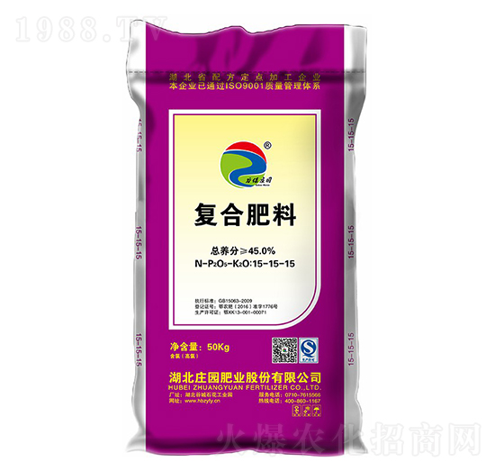 45%氯基復(fù)合肥料15-15-15-谷保莊園