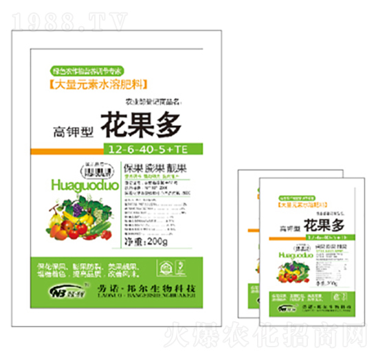 高鉀型大量元素水溶肥12-6-40-5+TE-花果多-康普生
