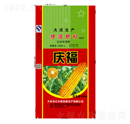 玉米專用摻混肥料27-14-11-慶福-億豐