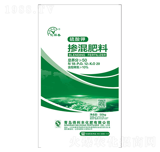 硫酸鉀摻混肥料18-12-20-億園春-得利豐