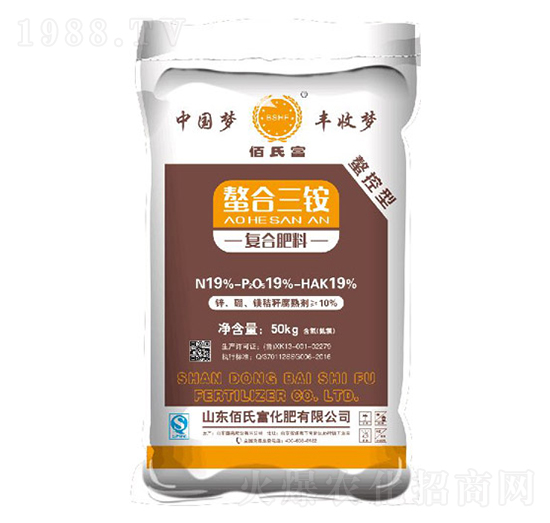 螯合三銨復(fù)合肥料19-19-19-佰氏富
