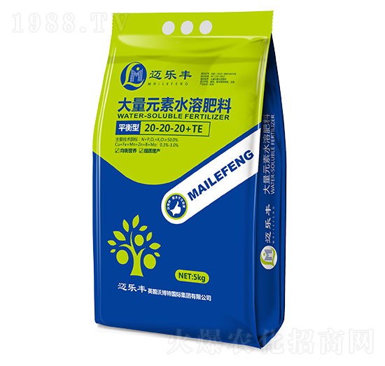 平衡型大量元素水溶肥料20-20-20+TE-英瑞沃博特