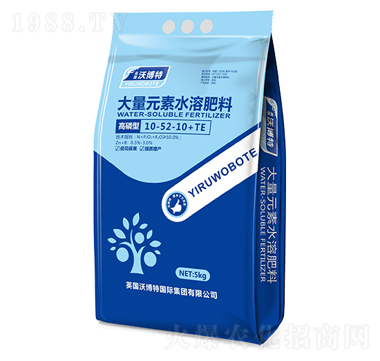 高磷型大量元素水溶肥料10-52-10+TE-英瑞沃博特