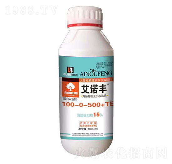 海藻有機無機水溶肥100-0-500+TE-艾諾豐-百樂邦