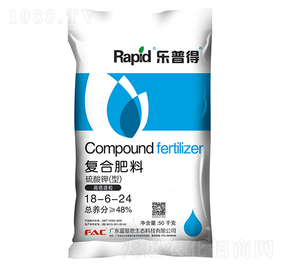硫酸鉀型復合肥料18-6-24-樂普得-富愛思