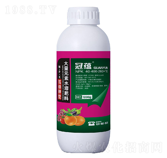 高磷鉀型大量元素水溶肥40-400-260+TE-恒豐潤農(nóng)