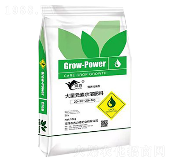 大量元素水溶肥料20-20-20+Mg-吉力特肥業(yè)