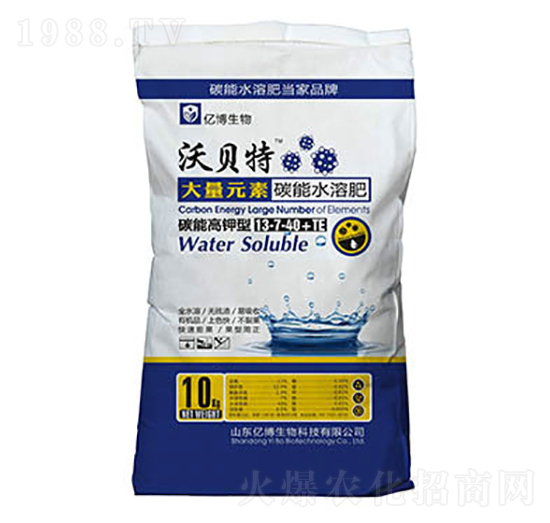 高鉀型大量元素碳能水溶肥13-7-40+TE-沃貝特-億博生物
