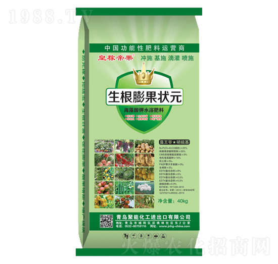 海藻酸鉀水溶肥料-生根膨果狀元-聚能