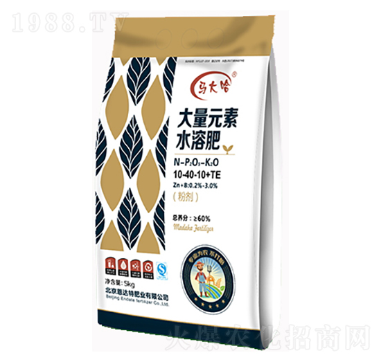 大量元素水溶肥10-40-10+TE（白）-中盛肥業(yè)