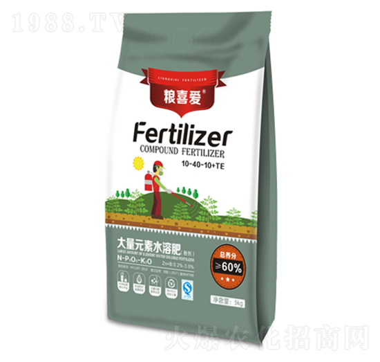 大量元素水溶肥10-40-10+TE-糧喜愛-中盛肥業(yè)